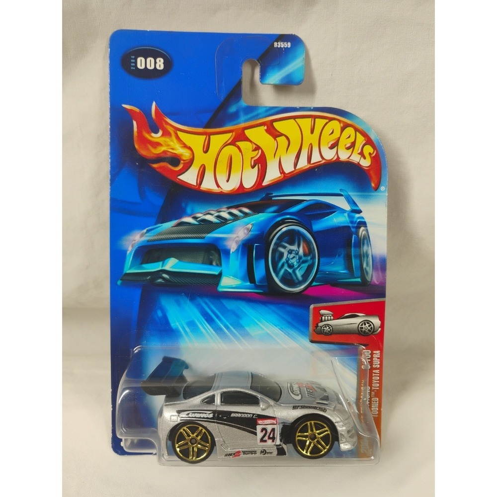 2004 Hot Wheels #008 First Editions Tooned Toyota Supra 8/100